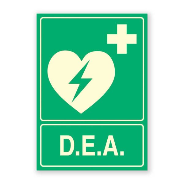 Senyal "DEA" - Desfribil·lador Extern Automàtic - Rètols Daunis
