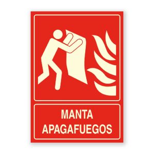 Senyal "Manta Apagafocs" - Rètols Daunis