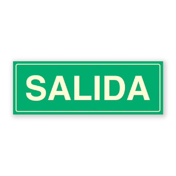 Señal "Salida" Texto - Rótulos Daunis