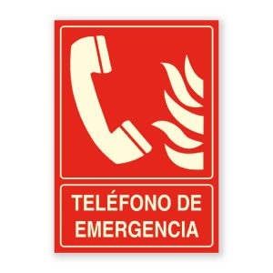 Senyal "Telèfon d'Emergència" - Rètols Daunis