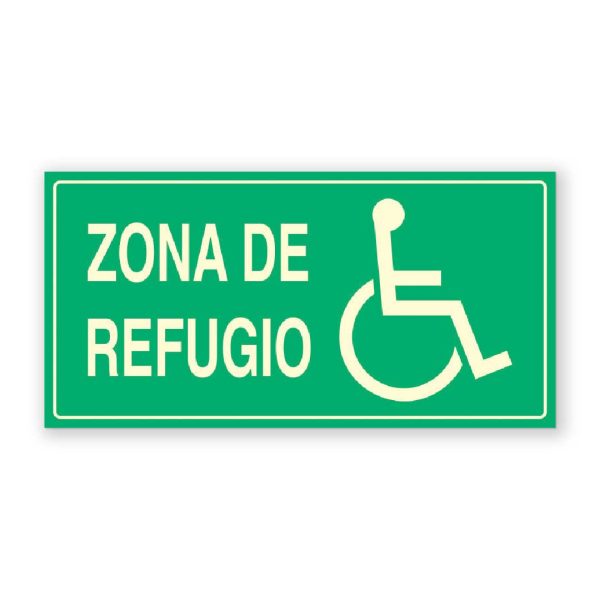 Señal "Zona de Refugio" Icono SIA - Rótulos Daunis