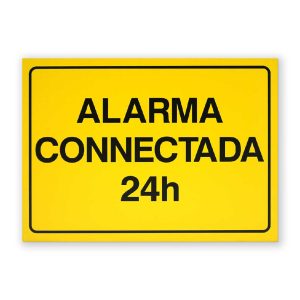 Senyal "Alarma Connectada 24h" - Rètols Daunis