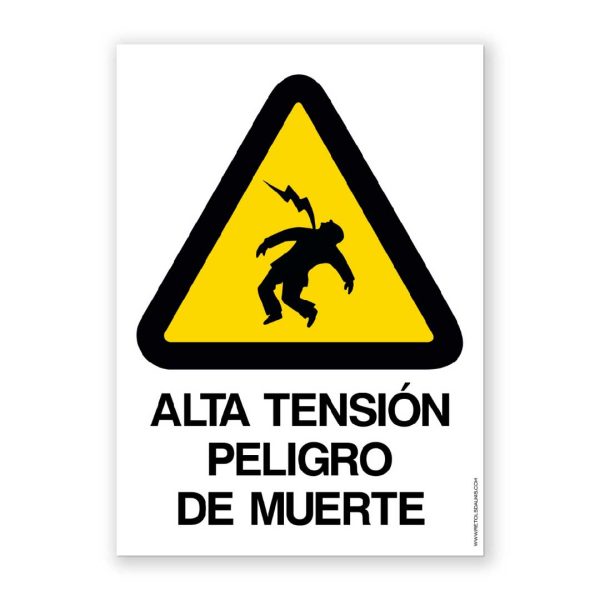 Señal "Alta Tensión Peligro de Muerte" - Rótulos Daunis