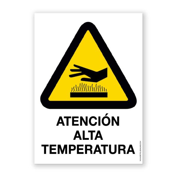 Señal "Atención Alta Temperatura" - Rótulos Daunis