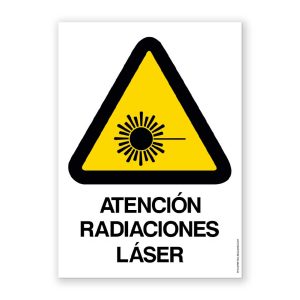 Senyal "Atenció Radiacions Làser" - Rètols DAunis