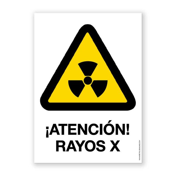 Señal "¡Atención Rayos X" - Rótulos Daunis