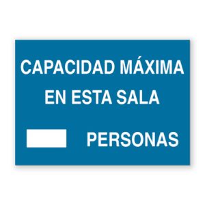 Placa "Capacidad Máxima" - Rótulos Daunis