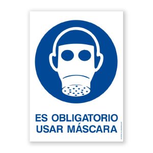 Señal "Es Obligatorio Usar Máscara" - Rótulos Daunis