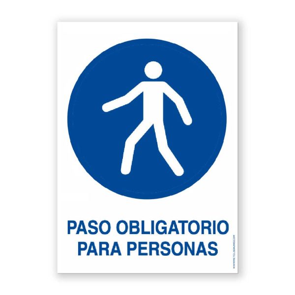 Senyal "Pas Obligatori per a Persones" - Rètols Daunis
