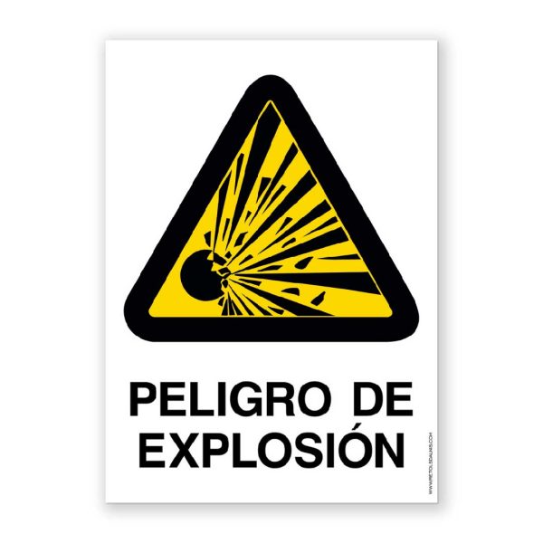 Senyal "Perill d'Explosió" - Rètols Daunis