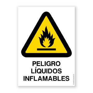 Señal "Peligro Líquidos Inflamables" - Rótulos Daunis