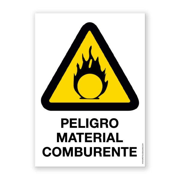 Señal "Peligro Material Comburente" - Rótulos Daunis