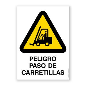 Senyal "Perill Pas de Carretons" - Rètols Daunis