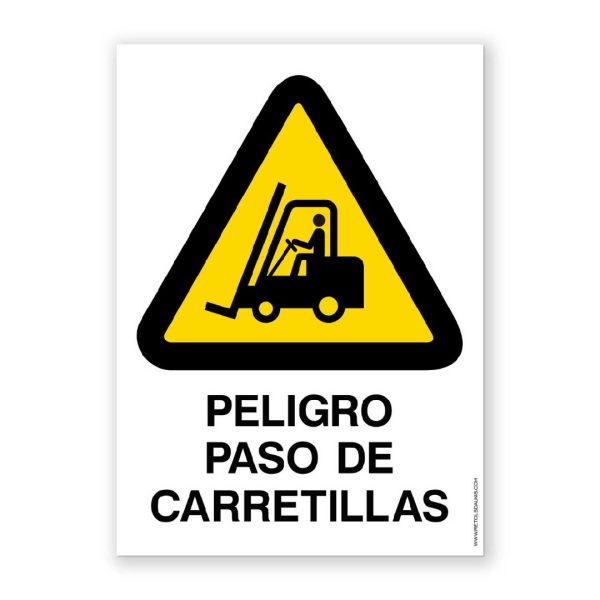 Señal "Peligro Paso de Carretillas" - Rótulos Daunis