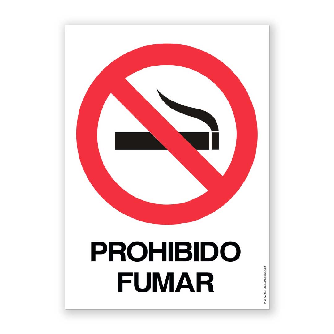Señal «Prohibido Fumar»