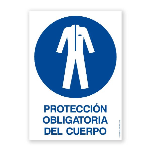 Señal "Protección Obligatoria del Cuerpo" - Rótulos Daunis