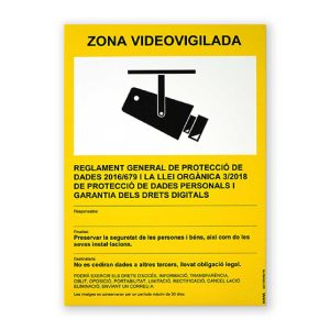 Señal "Zona Videovigilada" - Rótulos Daunis