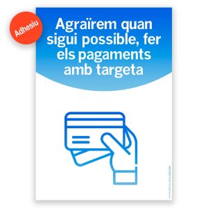 Adhesivo "Norma de Pago con Tarjeta" - Rótulos Daunis