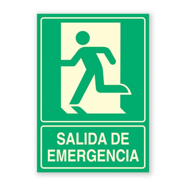 Senyal "Sortida d'Emergència" - Esquerra - Rètols Daunis