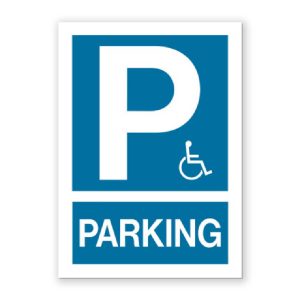 Placa “Pàrquing SIA” (Símbol Internacional d’Accessibilitat) - Rètols Daunis